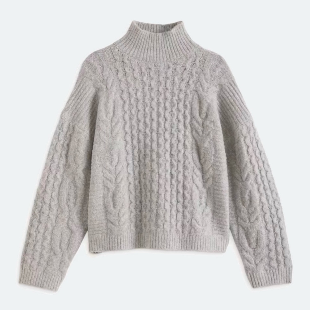 PINQUE Dorthea Mock Neck Sweater